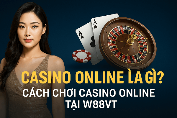 CASINO ONLINE LÀ GÌ? HƯỚNG DẪN CHƠI CASINO ONLINE TẠI W88VT CHI TIẾT NHẤT