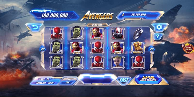 Vì sao Nổ hũ Avengers tại W88 được yêu thích?